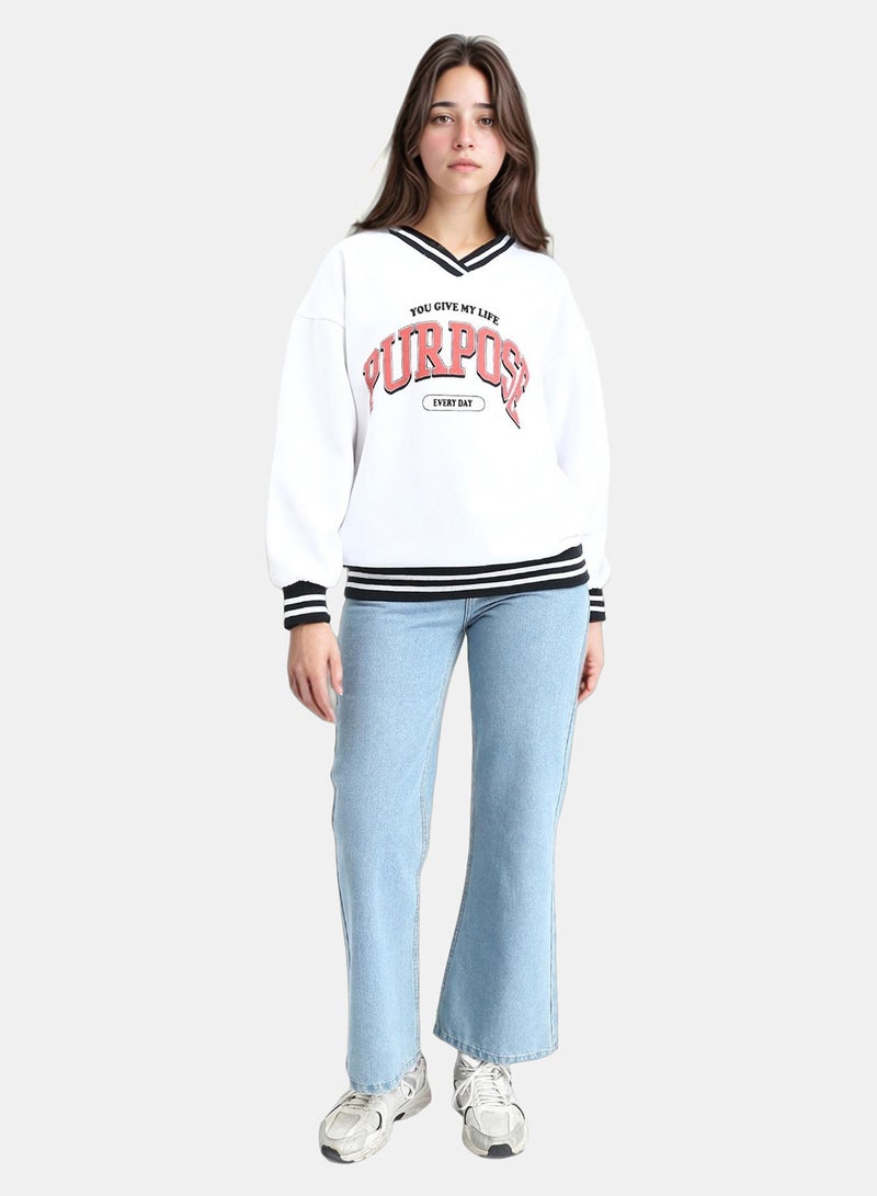 Ravin Women Graphic Crew Neck Sweatshirt - Image 5